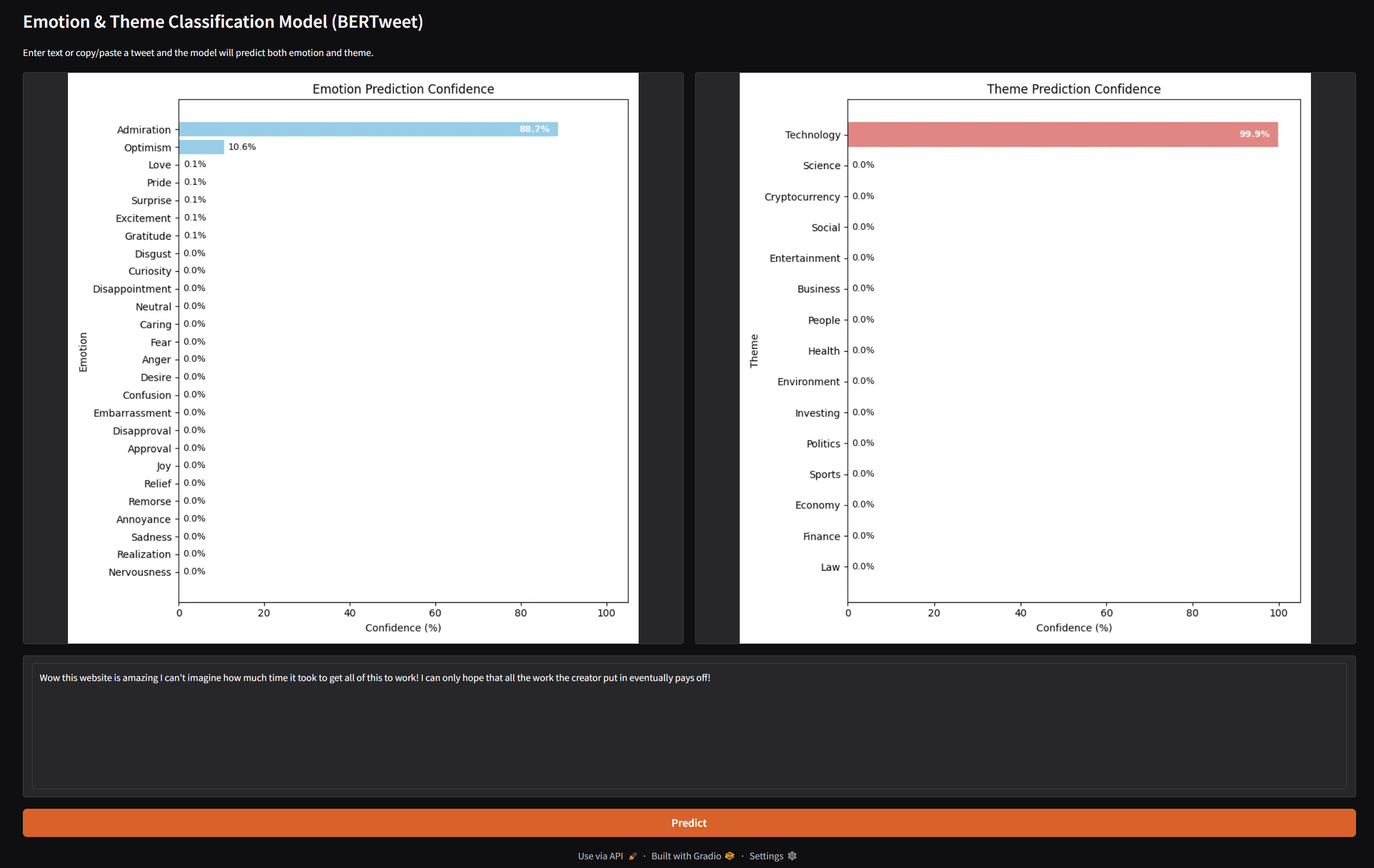 Emotion and Theme Classifiers